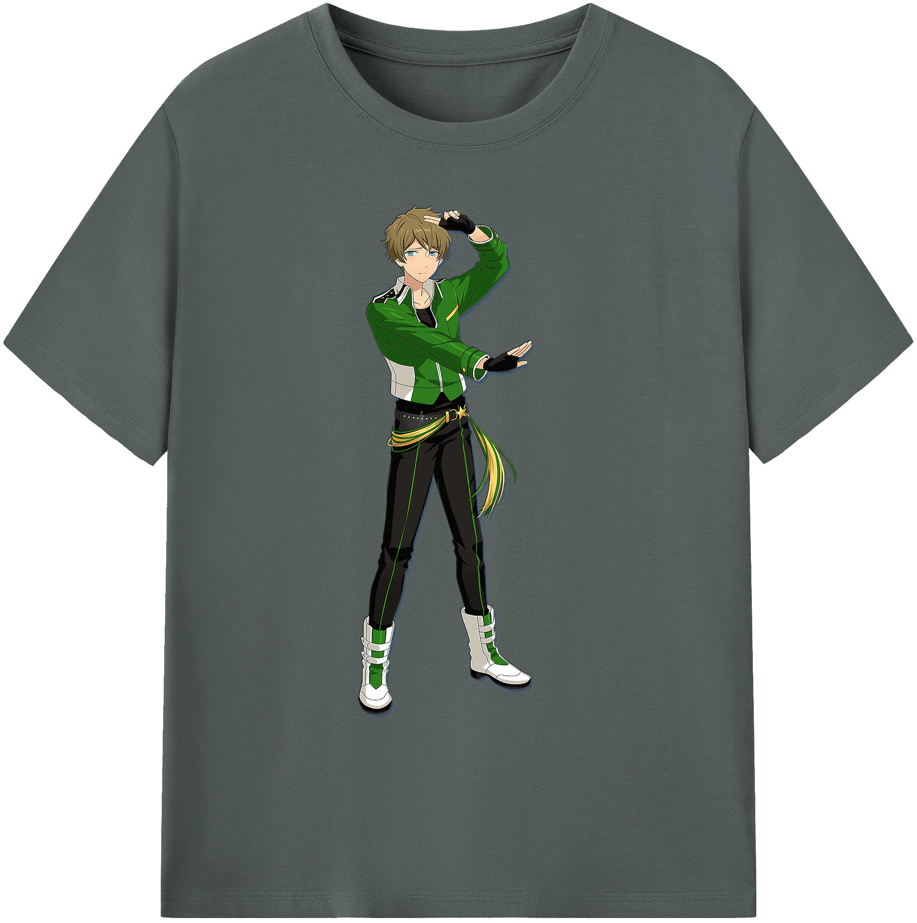 （画像用） あんさんぶるスターズ! Ensemble Stars 綿100％ メンズ半袖Tシャツ｜肌触りやわらか＆通気性